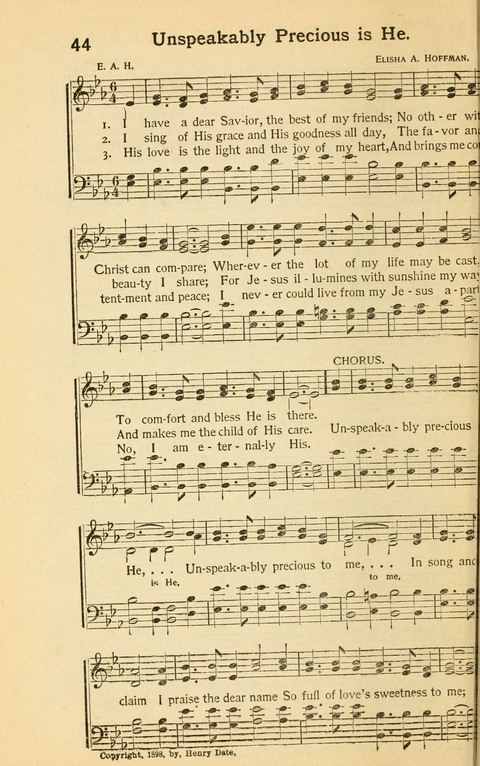 Pentecostal Hymns No. 2: a Winnowed Collection for Evangelistic Services, young people