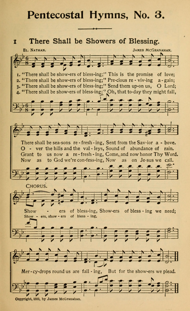 Pentecostal Hymns No. 3: A winnowed collection for evangelical services, young people