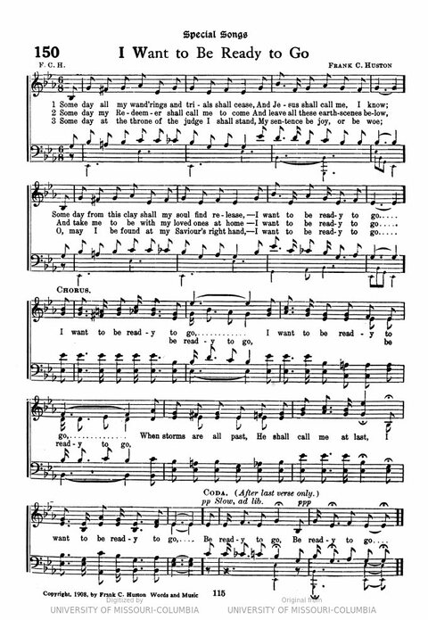 Popular Hymns No. 3: popular songs and standard hymns, suitable for the Bible school, church services, Christian Endeavor, evangelistic meetings and for the family circle page 115