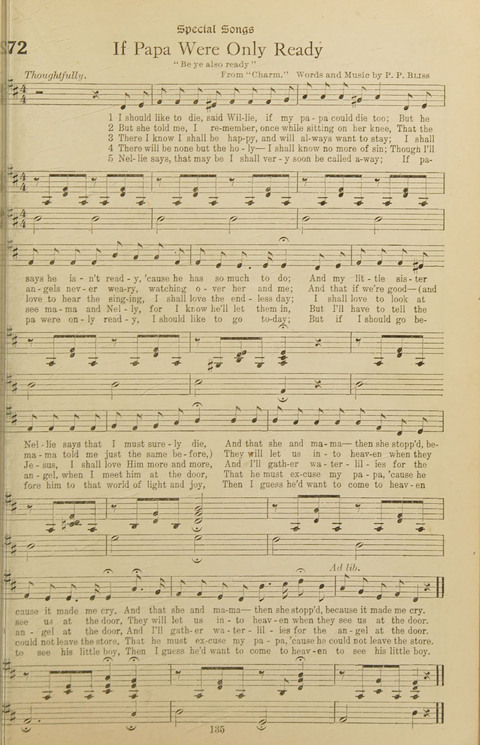 Popular Hymns No. 3: popular songs and standard hymns, suitable for the Bible school, church services, Christian Endeavor, evangelistic meetings and for the family circle page 135