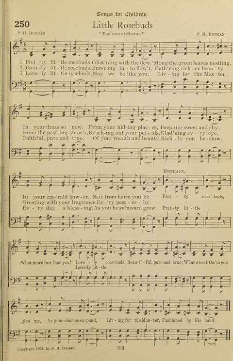 Popular Hymns No. 3: popular songs and standard hymns, suitable for the Bible school, church services, Christian Endeavor, evangelistic meetings and for the family circle page 193