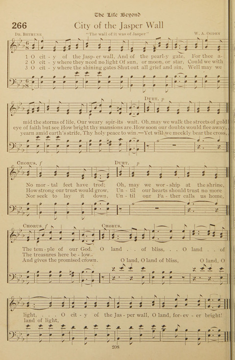 Popular Hymns No. 3: popular songs and standard hymns, suitable for the Bible school, church services, Christian Endeavor, evangelistic meetings and for the family circle page 208