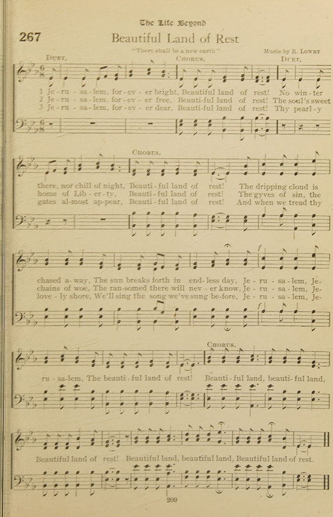 Popular Hymns No. 3: popular songs and standard hymns, suitable for the Bible school, church services, Christian Endeavor, evangelistic meetings and for the family circle page 209