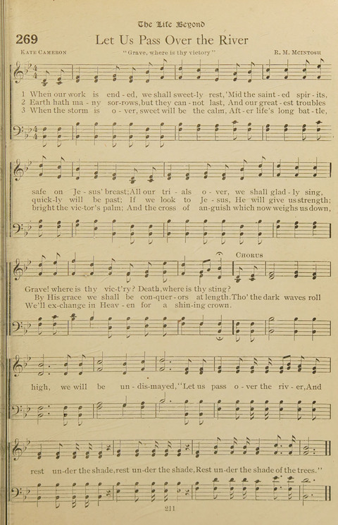 Popular Hymns No. 3: popular songs and standard hymns, suitable for the Bible school, church services, Christian Endeavor, evangelistic meetings and for the family circle page 211