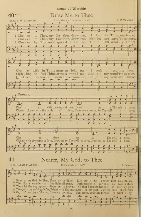 Popular Hymns No. 3: popular songs and standard hymns, suitable for the Bible school, church services, Christian Endeavor, evangelistic meetings and for the family circle page 28