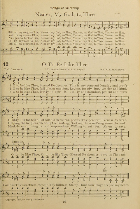 Popular Hymns No. 3: popular songs and standard hymns, suitable for the Bible school, church services, Christian Endeavor, evangelistic meetings and for the family circle page 29