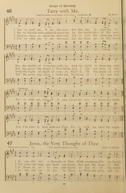 Popular Hymns No. 3: popular songs and standard hymns, suitable for the Bible school, church services, Christian Endeavor, evangelistic meetings and for the family circle page 32