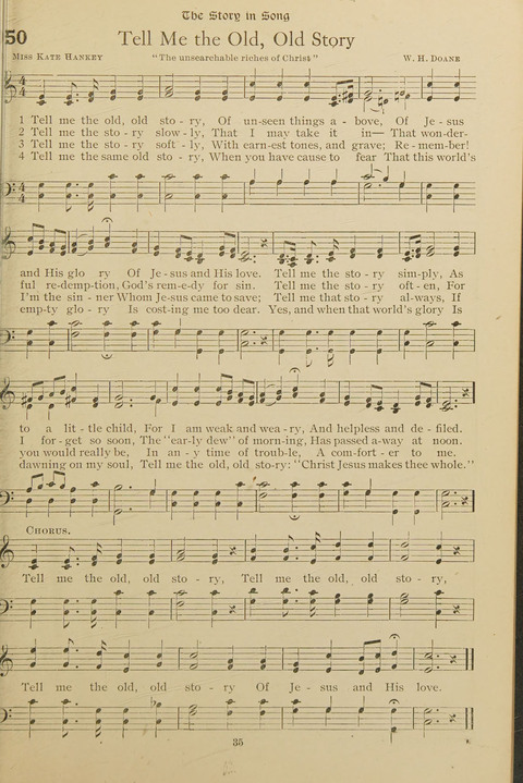 Popular Hymns No. 3: popular songs and standard hymns, suitable for the Bible school, church services, Christian Endeavor, evangelistic meetings and for the family circle page 35