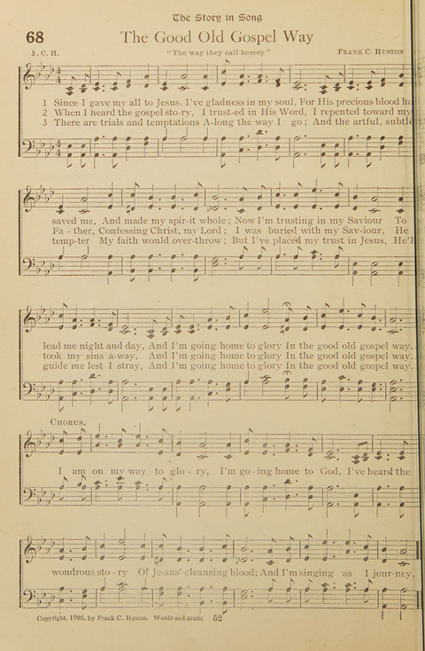 Popular Hymns No. 3: popular songs and standard hymns, suitable for the Bible school, church services, Christian Endeavor, evangelistic meetings and for the family circle page 52