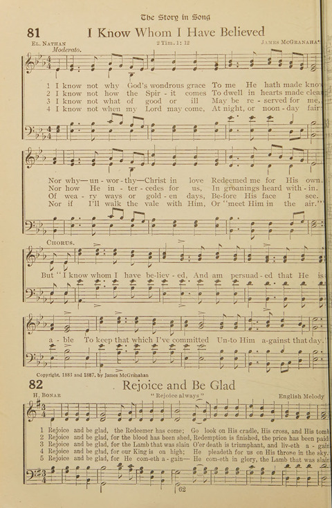 Popular Hymns No. 3: popular songs and standard hymns, suitable for the Bible school, church services, Christian Endeavor, evangelistic meetings and for the family circle page 62