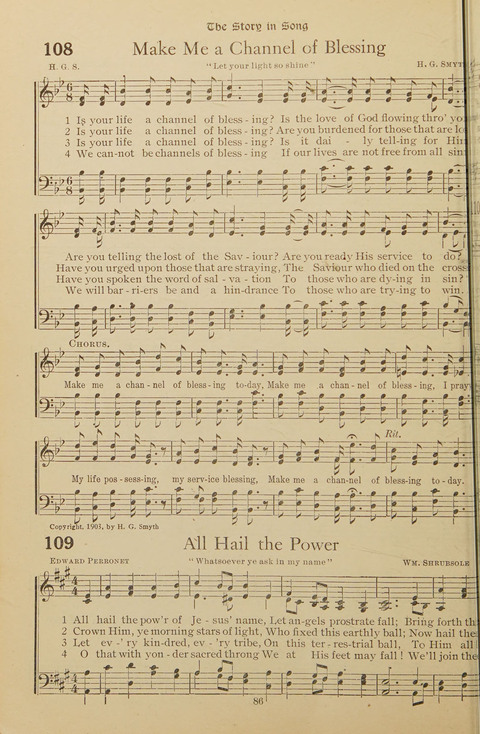 Popular Hymns No. 3: popular songs and standard hymns, suitable for the Bible school, church services, Christian Endeavor, evangelistic meetings and for the family circle page 86