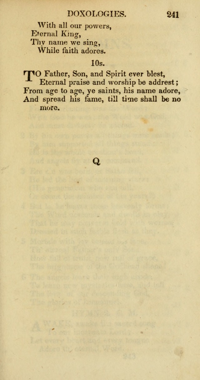 Psalms and Hymns Adapted to Public Worship, and Approved by the General Assembly of the Presbyterian Church in the United States of America page 243