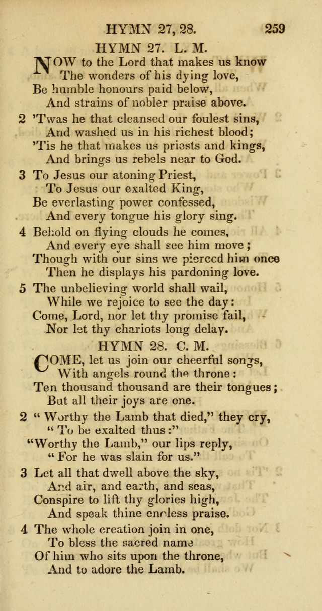 Psalms and Hymns Adapted to Public Worship, and Approved by the General Assembly of the Presbyterian Church in the United States of America page 261