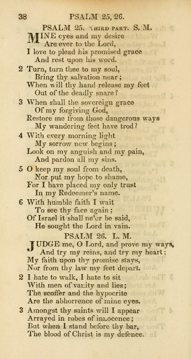 Psalms and Hymns Adapted to Public Worship, and Approved by the General Assembly of the Presbyterian Church in the United States of America page 38