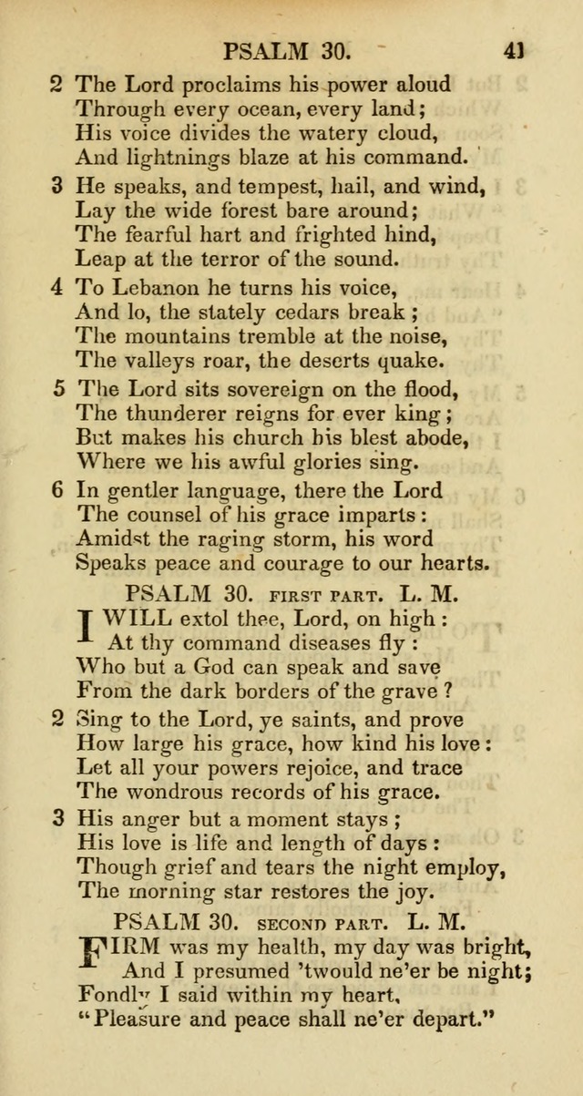 Psalms and Hymns Adapted to Public Worship, and Approved by the General Assembly of the Presbyterian Church in the United States of America page 41