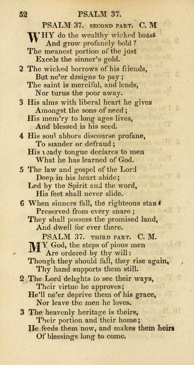 Psalms and Hymns Adapted to Public Worship, and Approved by the General Assembly of the Presbyterian Church in the United States of America page 52