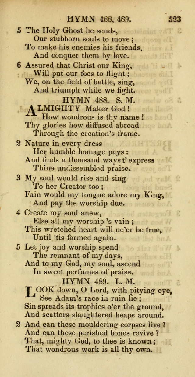 Psalms and Hymns Adapted to Public Worship, and Approved by the General Assembly of the Presbyterian Church in the United States of America page 525