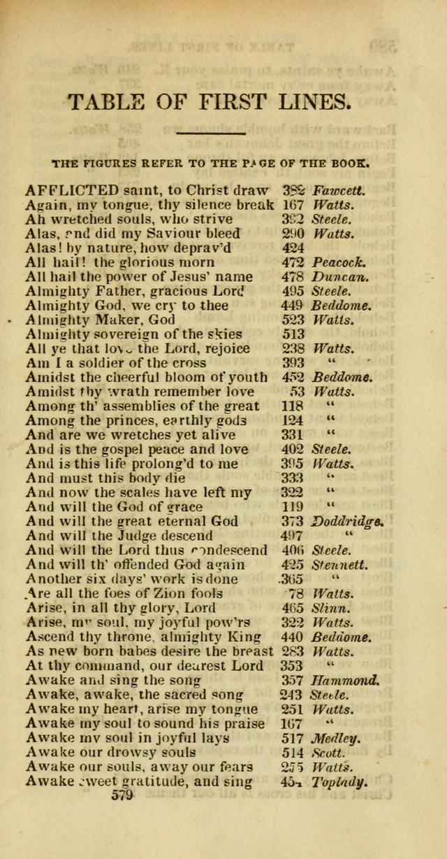 Psalms and Hymns Adapted to Public Worship, and Approved by the General Assembly of the Presbyterian Church in the United States of America page 581