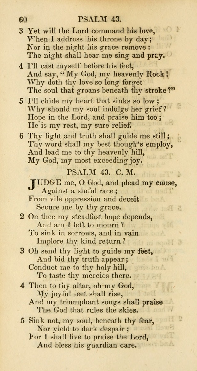 Psalms and Hymns Adapted to Public Worship, and Approved by the General Assembly of the Presbyterian Church in the United States of America page 62