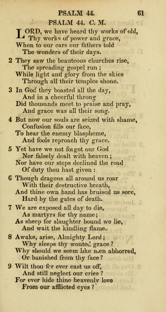 Psalms and Hymns Adapted to Public Worship, and Approved by the General Assembly of the Presbyterian Church in the United States of America page 63