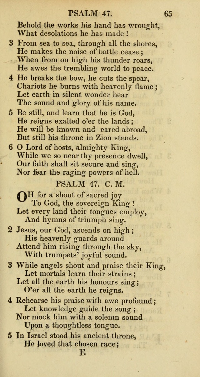 Psalms and Hymns Adapted to Public Worship, and Approved by the General Assembly of the Presbyterian Church in the United States of America page 67