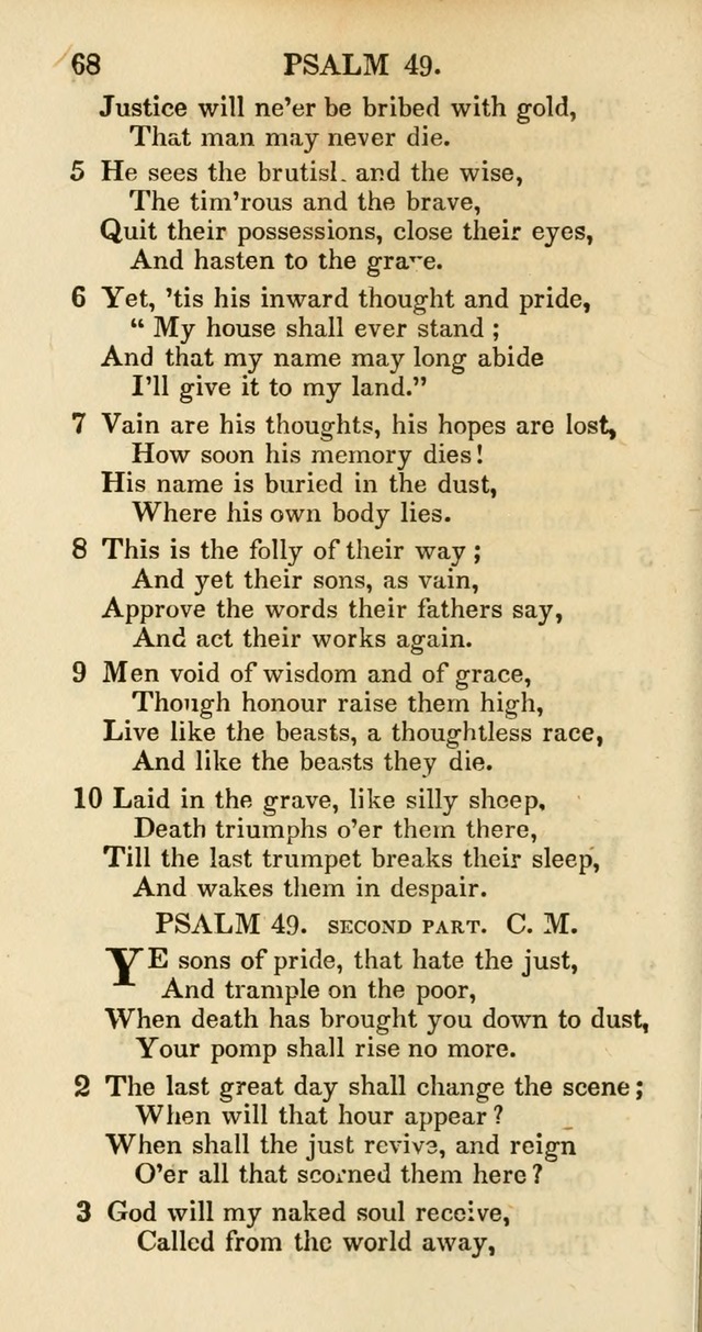 Psalms and Hymns Adapted to Public Worship, and Approved by the General Assembly of the Presbyterian Church in the United States of America page 70