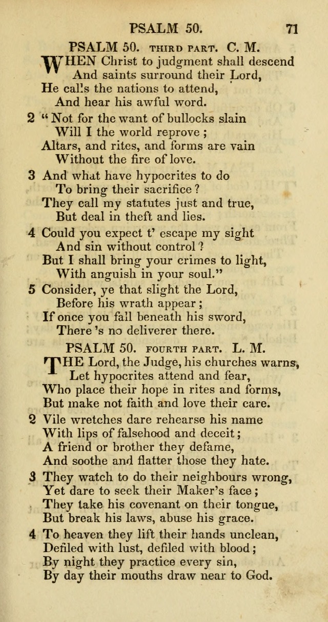 Psalms and Hymns Adapted to Public Worship, and Approved by the General Assembly of the Presbyterian Church in the United States of America page 73