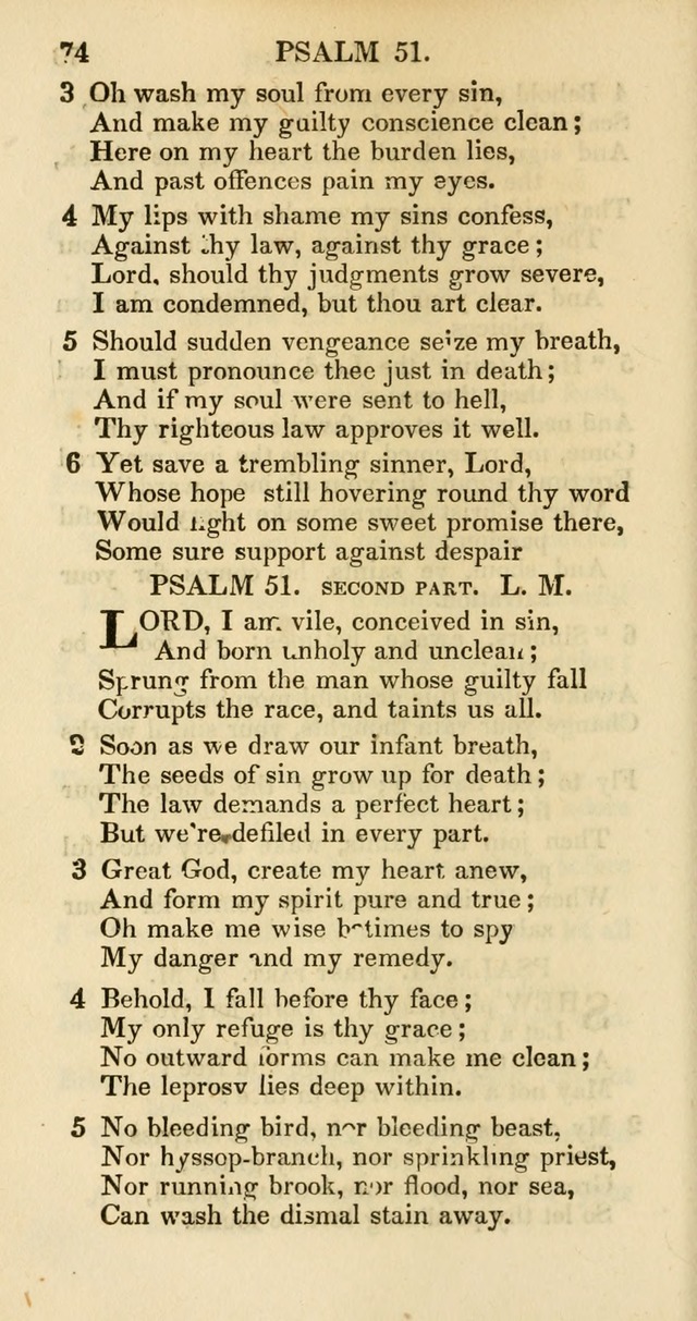 Psalms and Hymns Adapted to Public Worship, and Approved by the General Assembly of the Presbyterian Church in the United States of America page 76