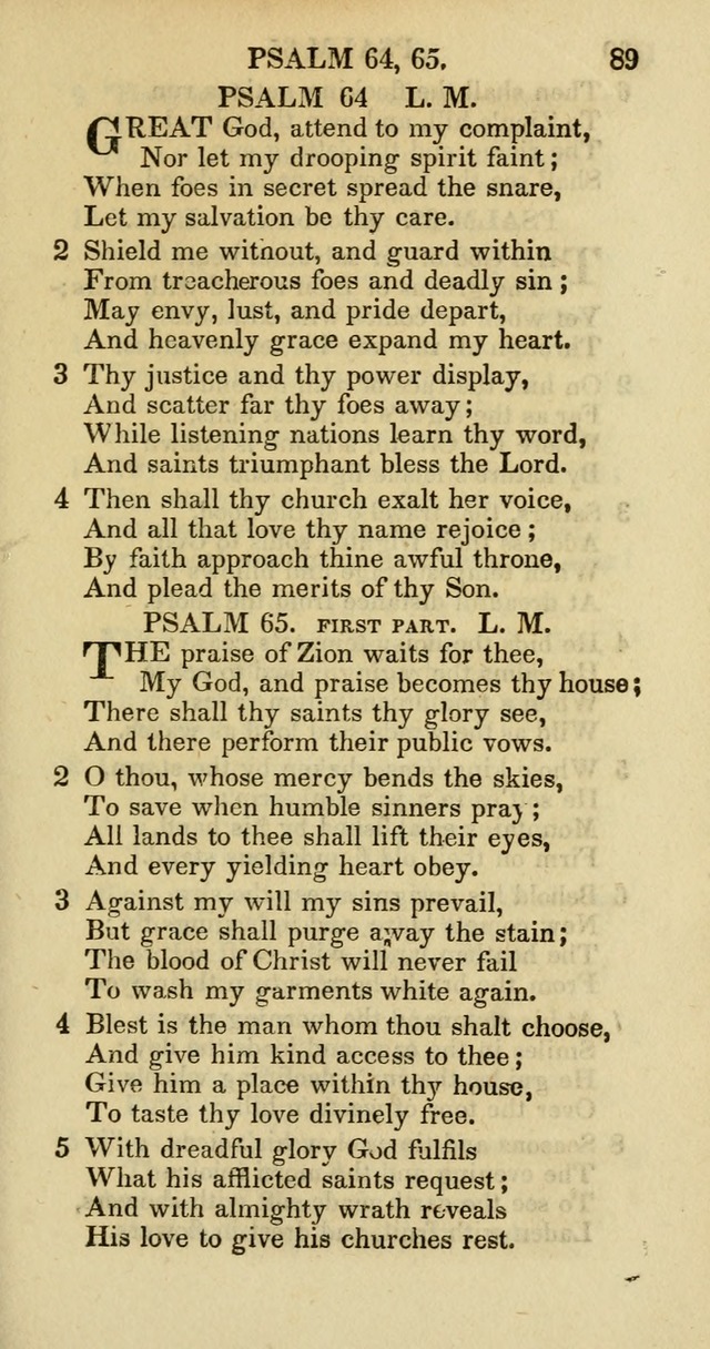 Psalms and Hymns Adapted to Public Worship, and Approved by the General Assembly of the Presbyterian Church in the United States of America page 91