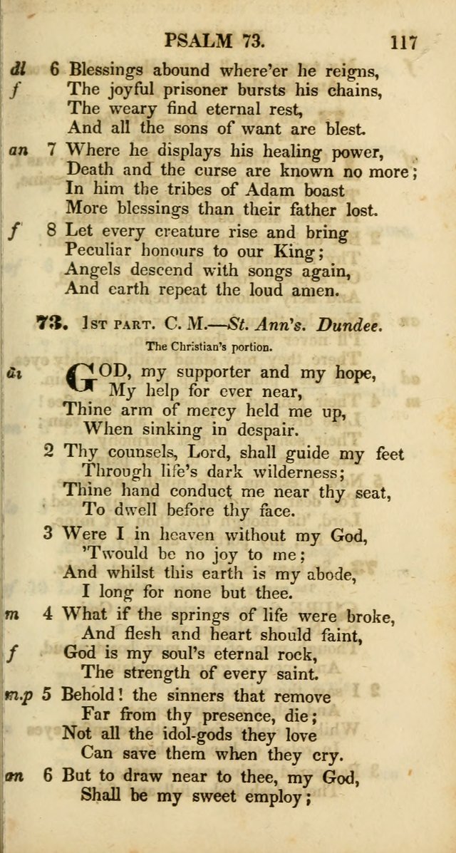 Psalms and Hymns, Adapted to Public Worship: and approved by the General Assembly of the Presbyterian Church in the United States of America: the latter being arranged according to subjects... page 117