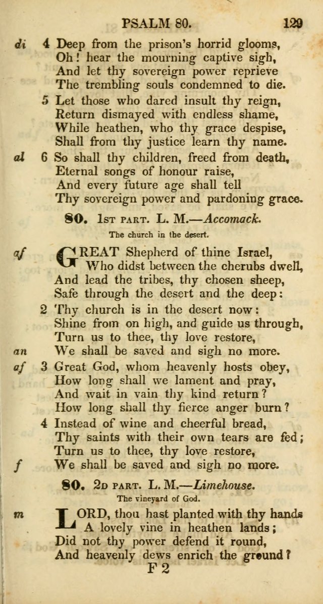 Psalms and Hymns, Adapted to Public Worship: and approved by the General Assembly of the Presbyterian Church in the United States of America: the latter being arranged according to subjects... page 129