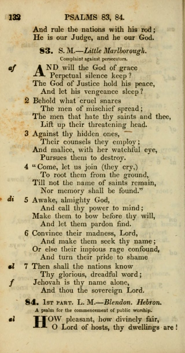 Psalms and Hymns, Adapted to Public Worship: and approved by the General Assembly of the Presbyterian Church in the United States of America: the latter being arranged according to subjects... page 132