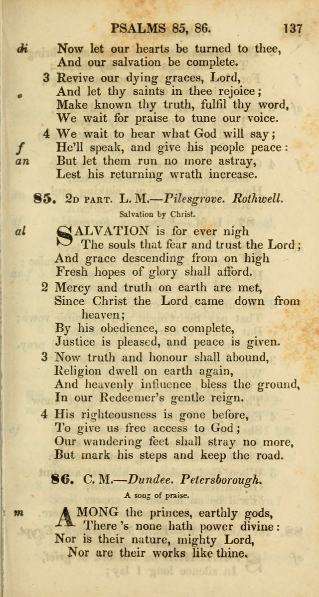 Psalms and Hymns, Adapted to Public Worship: and approved by the General Assembly of the Presbyterian Church in the United States of America: the latter being arranged according to subjects... page 137