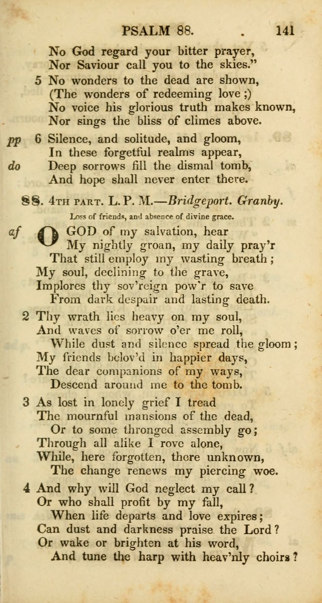 Psalms and Hymns, Adapted to Public Worship: and approved by the General Assembly of the Presbyterian Church in the United States of America: the latter being arranged according to subjects... page 141