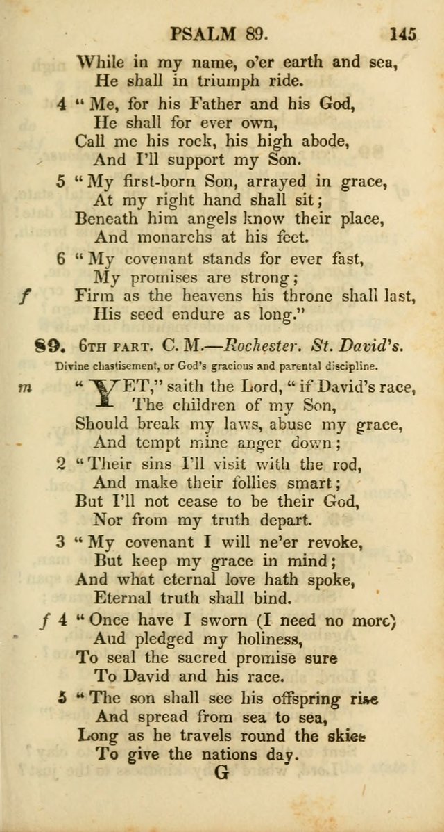 Psalms and Hymns, Adapted to Public Worship: and approved by the General Assembly of the Presbyterian Church in the United States of America: the latter being arranged according to subjects... page 145