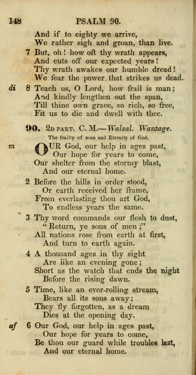 Psalms and Hymns, Adapted to Public Worship: and approved by the General Assembly of the Presbyterian Church in the United States of America: the latter being arranged according to subjects... page 148