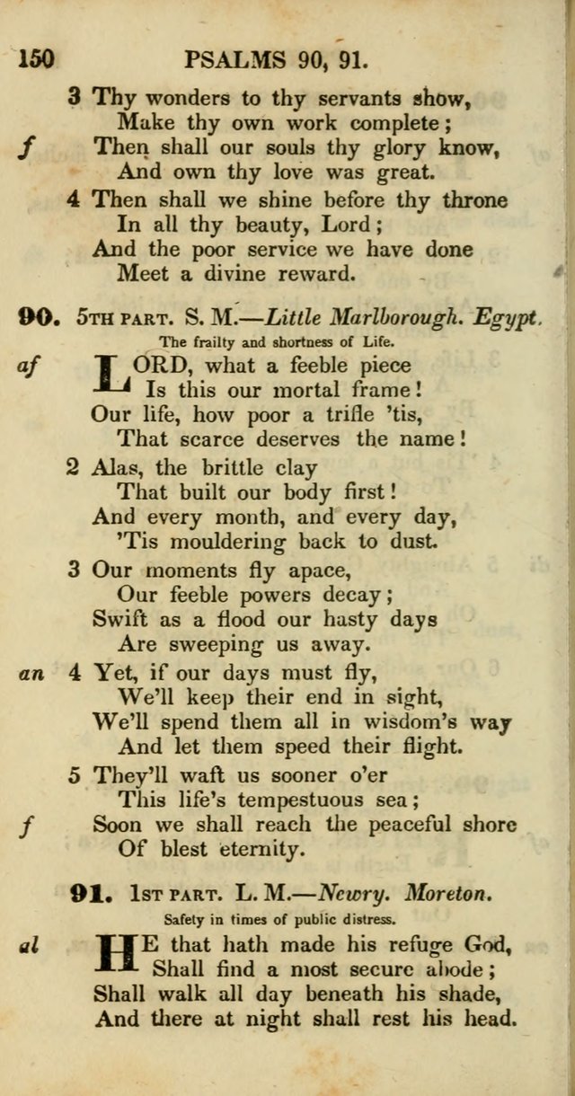 Psalms and Hymns, Adapted to Public Worship: and approved by the General Assembly of the Presbyterian Church in the United States of America: the latter being arranged according to subjects... page 150