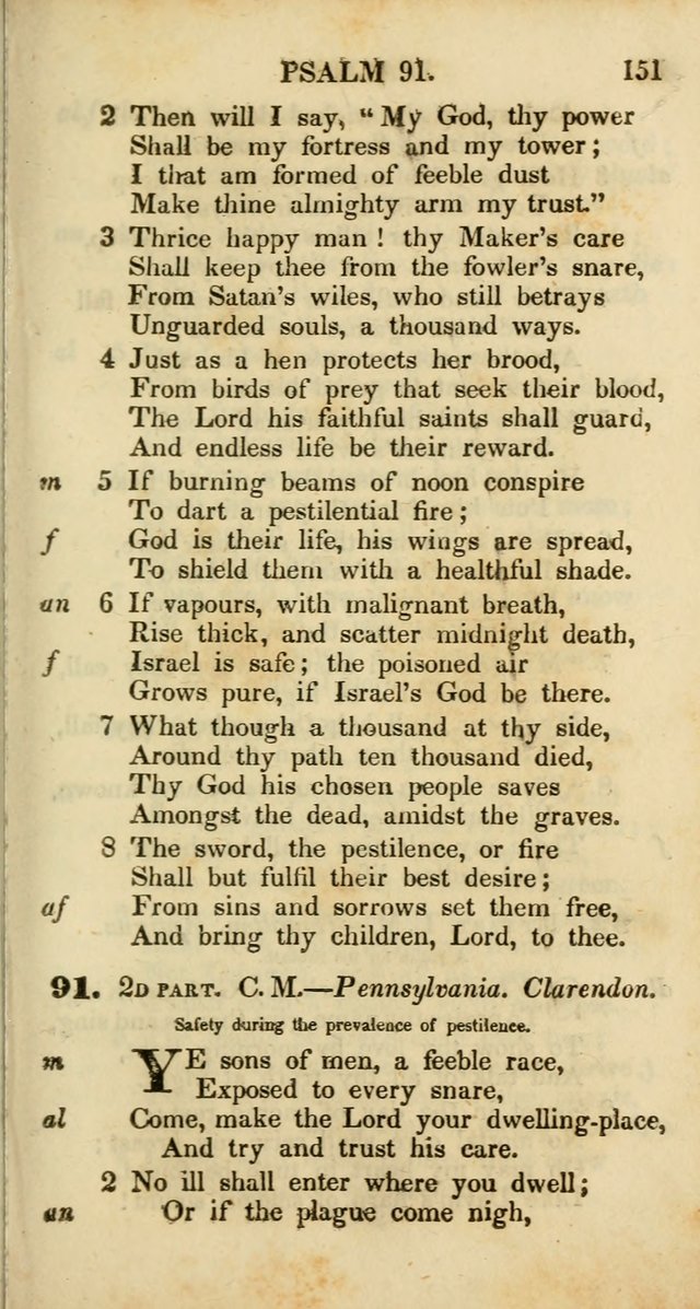 Psalms and Hymns, Adapted to Public Worship: and approved by the General Assembly of the Presbyterian Church in the United States of America: the latter being arranged according to subjects... page 151