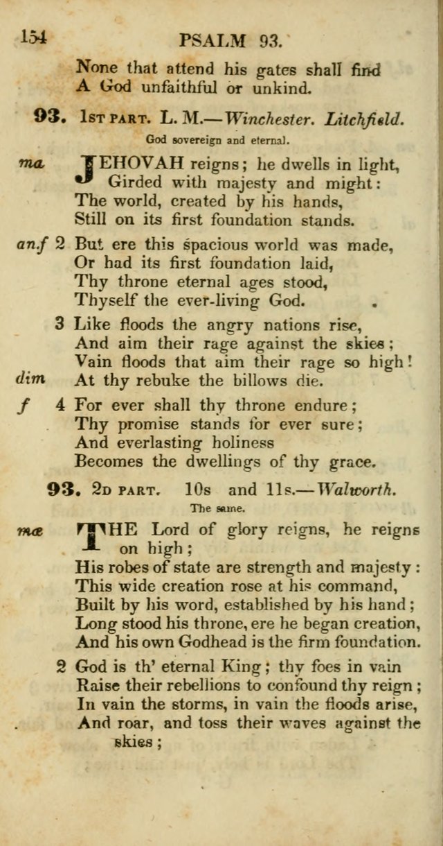 Psalms and Hymns, Adapted to Public Worship: and approved by the General Assembly of the Presbyterian Church in the United States of America: the latter being arranged according to subjects... page 154