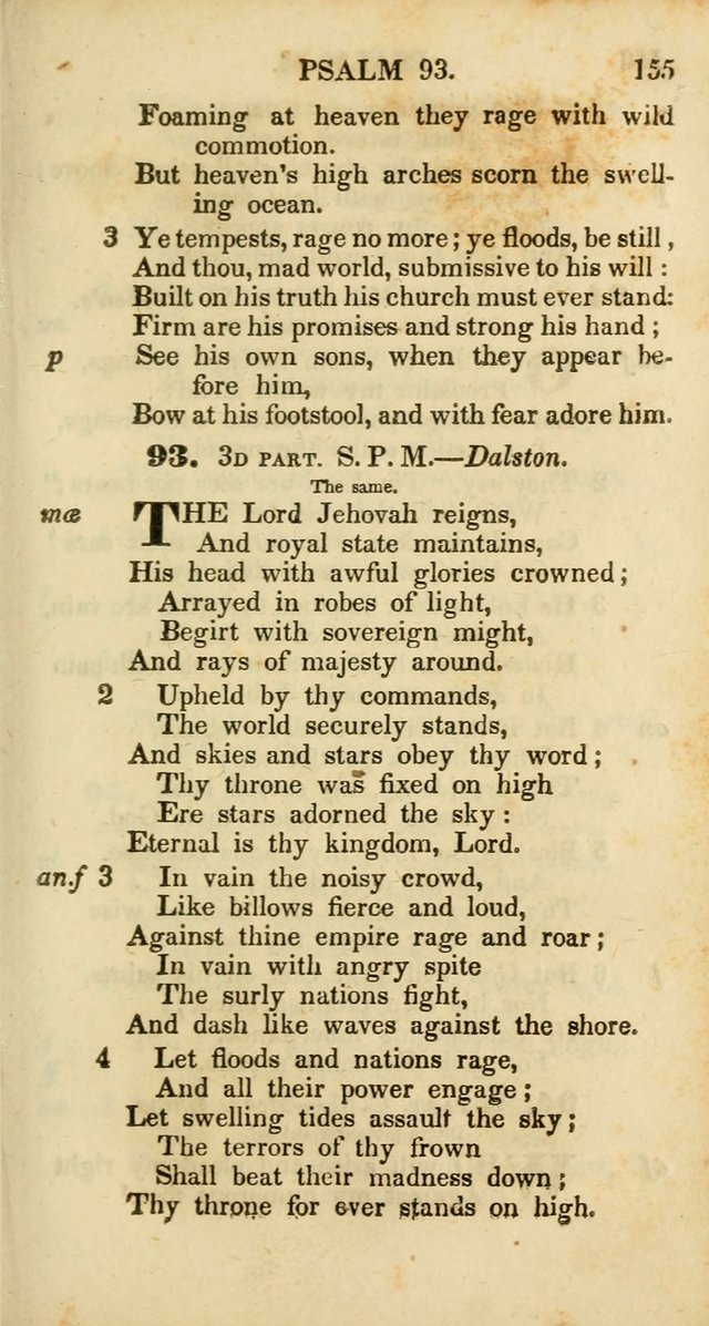 Psalms and Hymns, Adapted to Public Worship: and approved by the General Assembly of the Presbyterian Church in the United States of America: the latter being arranged according to subjects... page 155