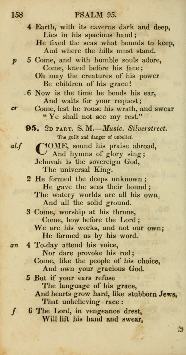 Psalms and Hymns, Adapted to Public Worship: and approved by the General Assembly of the Presbyterian Church in the United States of America: the latter being arranged according to subjects... page 158