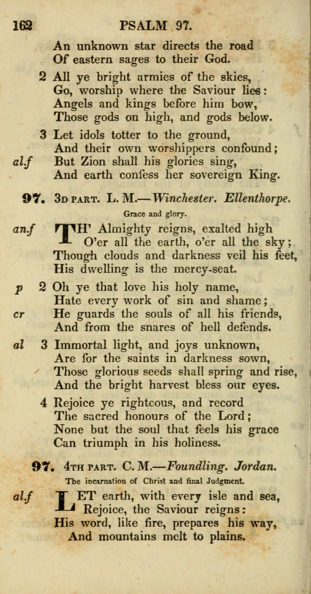 Psalms and Hymns, Adapted to Public Worship: and approved by the General Assembly of the Presbyterian Church in the United States of America: the latter being arranged according to subjects... page 162