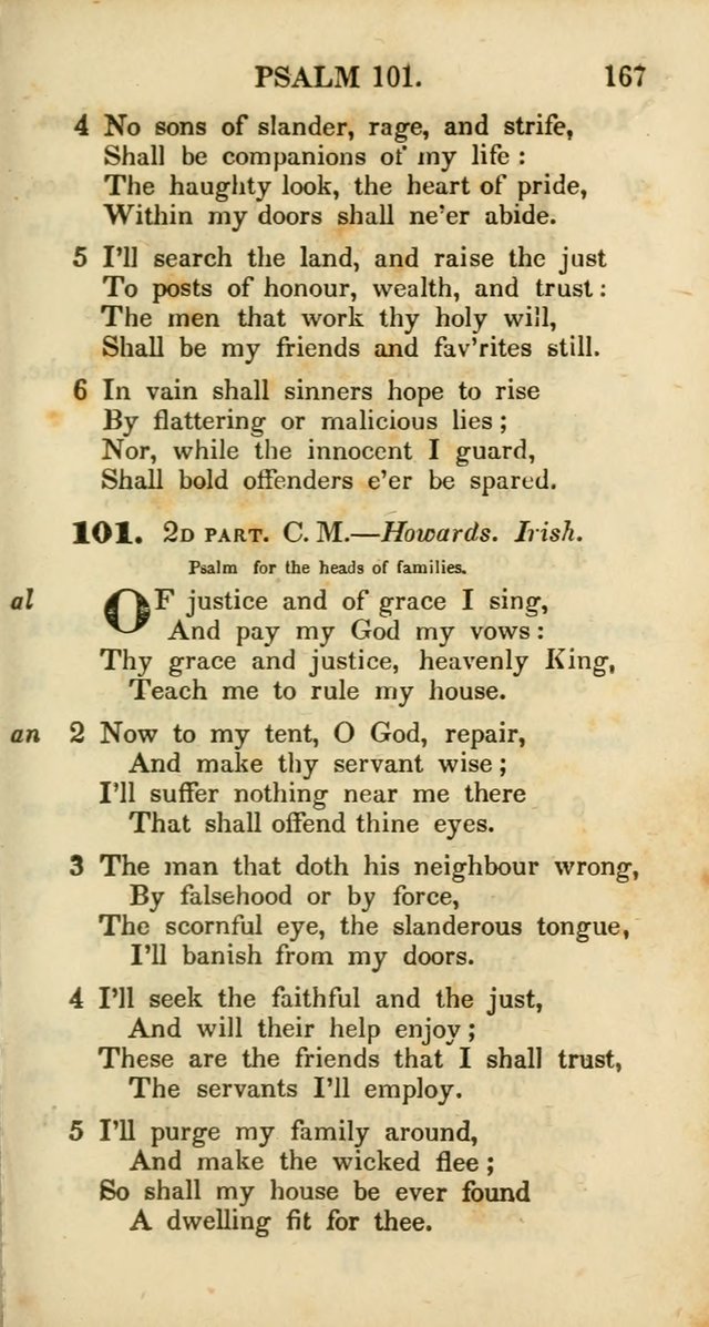 Psalms and Hymns, Adapted to Public Worship: and approved by the General Assembly of the Presbyterian Church in the United States of America: the latter being arranged according to subjects... page 167