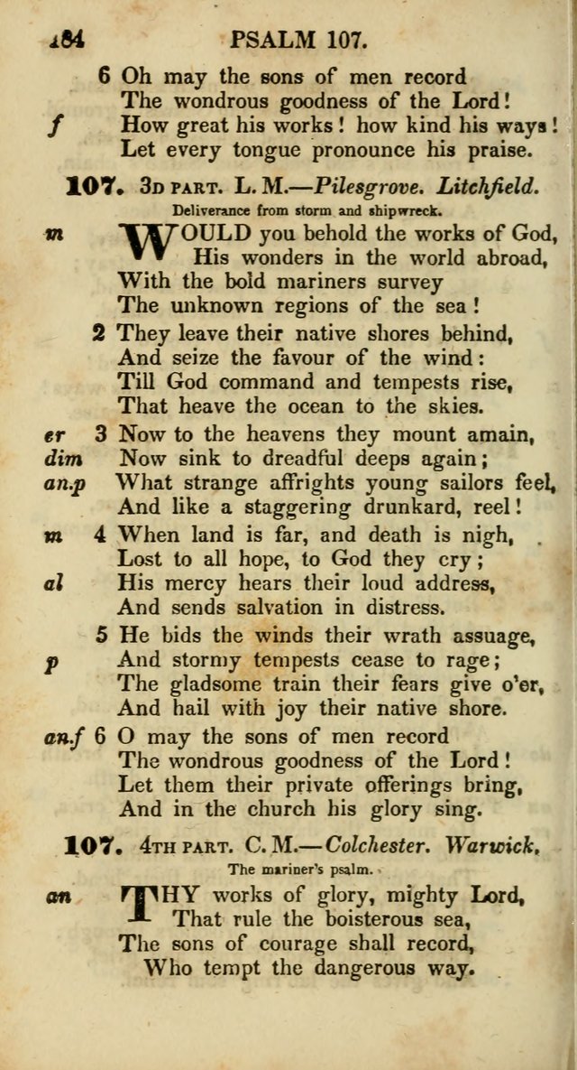 Psalms and Hymns, Adapted to Public Worship: and approved by the General Assembly of the Presbyterian Church in the United States of America: the latter being arranged according to subjects... page 184