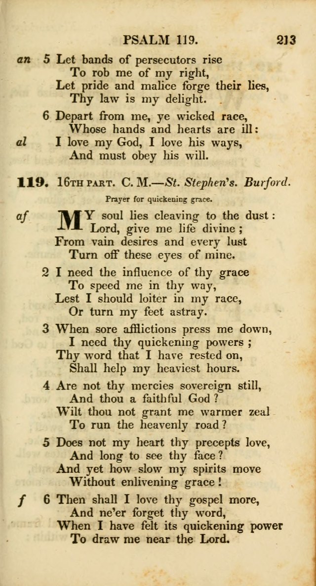 Psalms and Hymns, Adapted to Public Worship: and approved by the General Assembly of the Presbyterian Church in the United States of America: the latter being arranged according to subjects... page 213