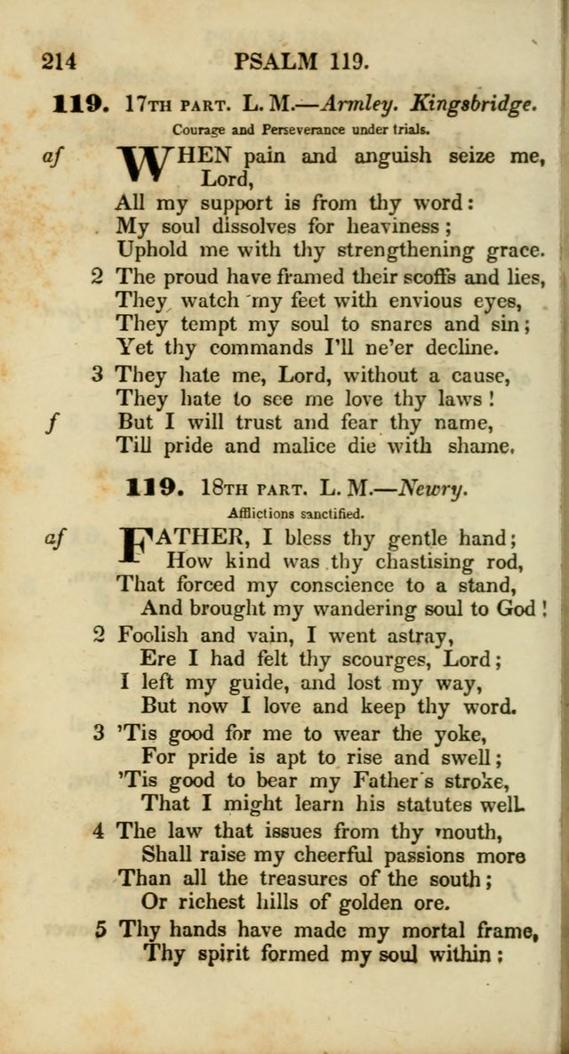 Psalms and Hymns, Adapted to Public Worship: and approved by the General Assembly of the Presbyterian Church in the United States of America: the latter being arranged according to subjects... page 214