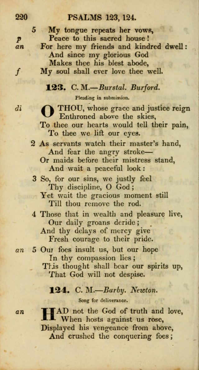 Psalms and Hymns, Adapted to Public Worship: and approved by the General Assembly of the Presbyterian Church in the United States of America: the latter being arranged according to subjects... page 220