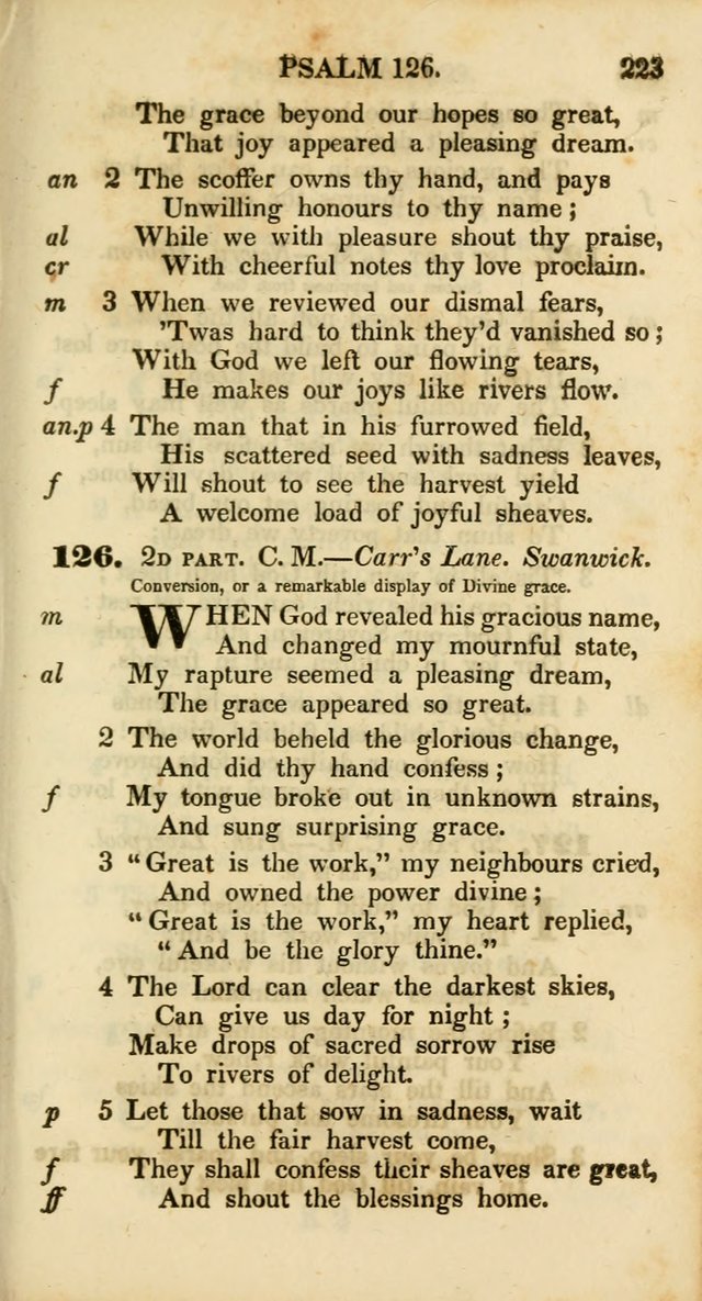 Psalms and Hymns, Adapted to Public Worship: and approved by the General Assembly of the Presbyterian Church in the United States of America: the latter being arranged according to subjects... page 223