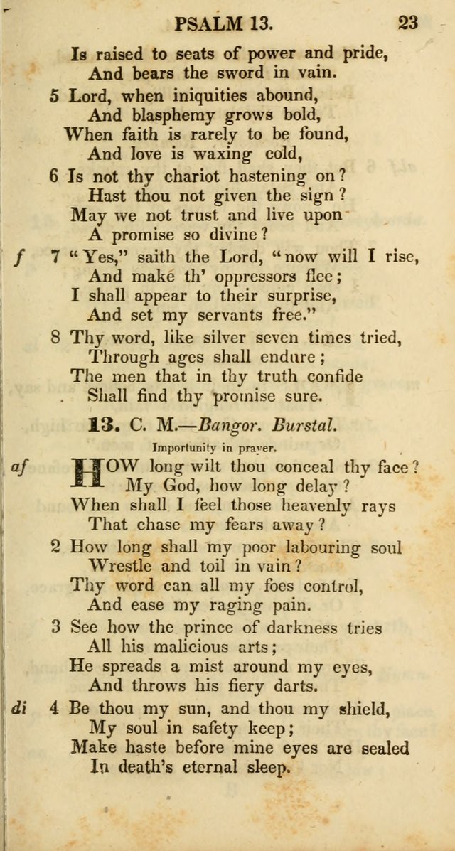 Psalms and Hymns, Adapted to Public Worship: and approved by the General Assembly of the Presbyterian Church in the United States of America: the latter being arranged according to subjects... page 23