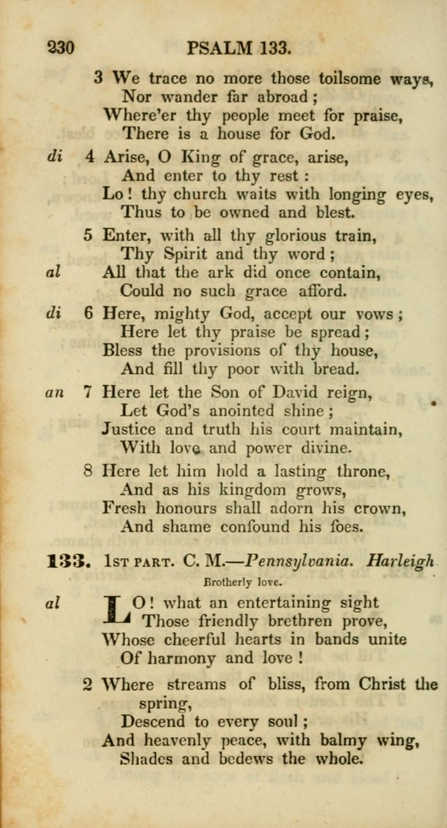 Psalms and Hymns, Adapted to Public Worship: and approved by the General Assembly of the Presbyterian Church in the United States of America: the latter being arranged according to subjects... page 230